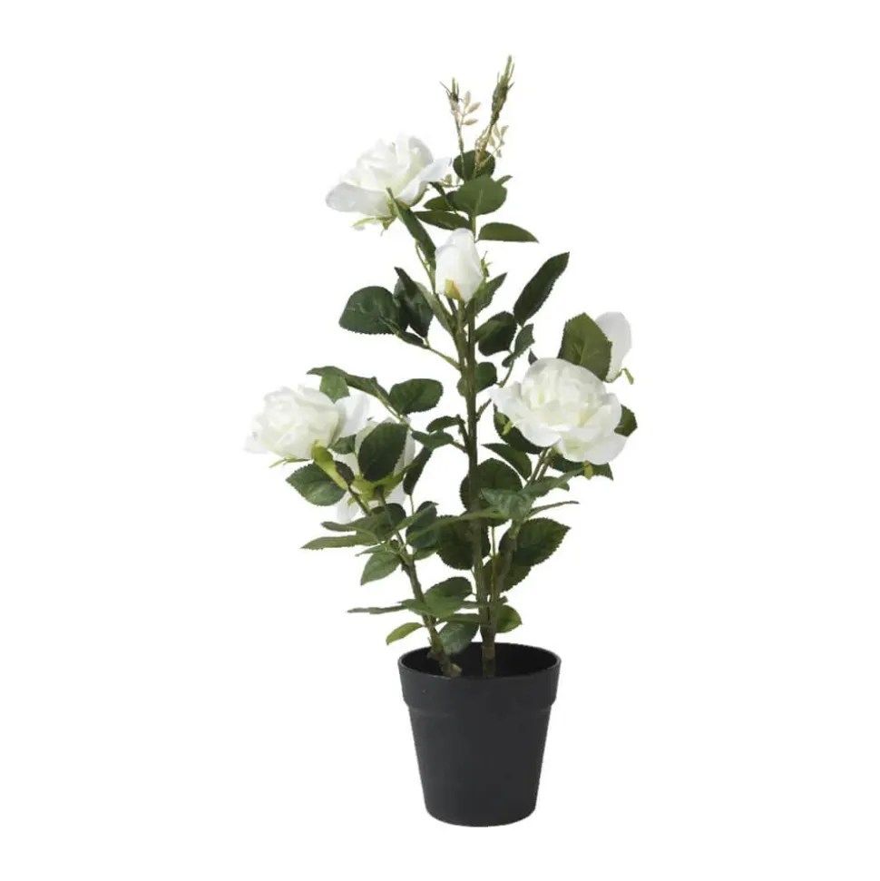 Kunstig Blomst - Rose I Potte