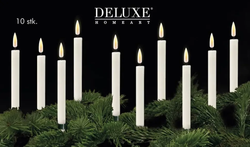 LED Juletræslys - 10 stk.