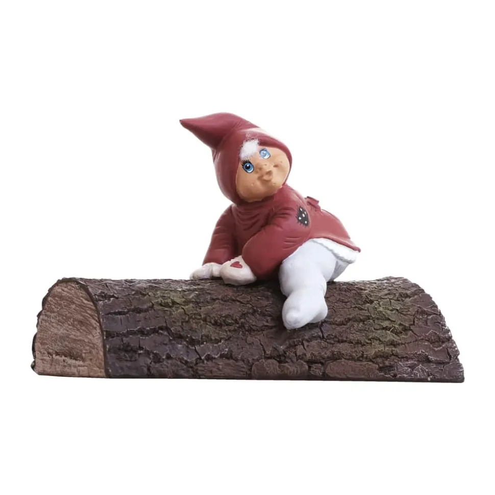 Nisse - Esther på træstamme