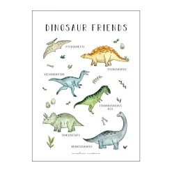 Plakat - Dinosaur Friends