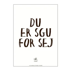 Plakat - Du er sgu sej