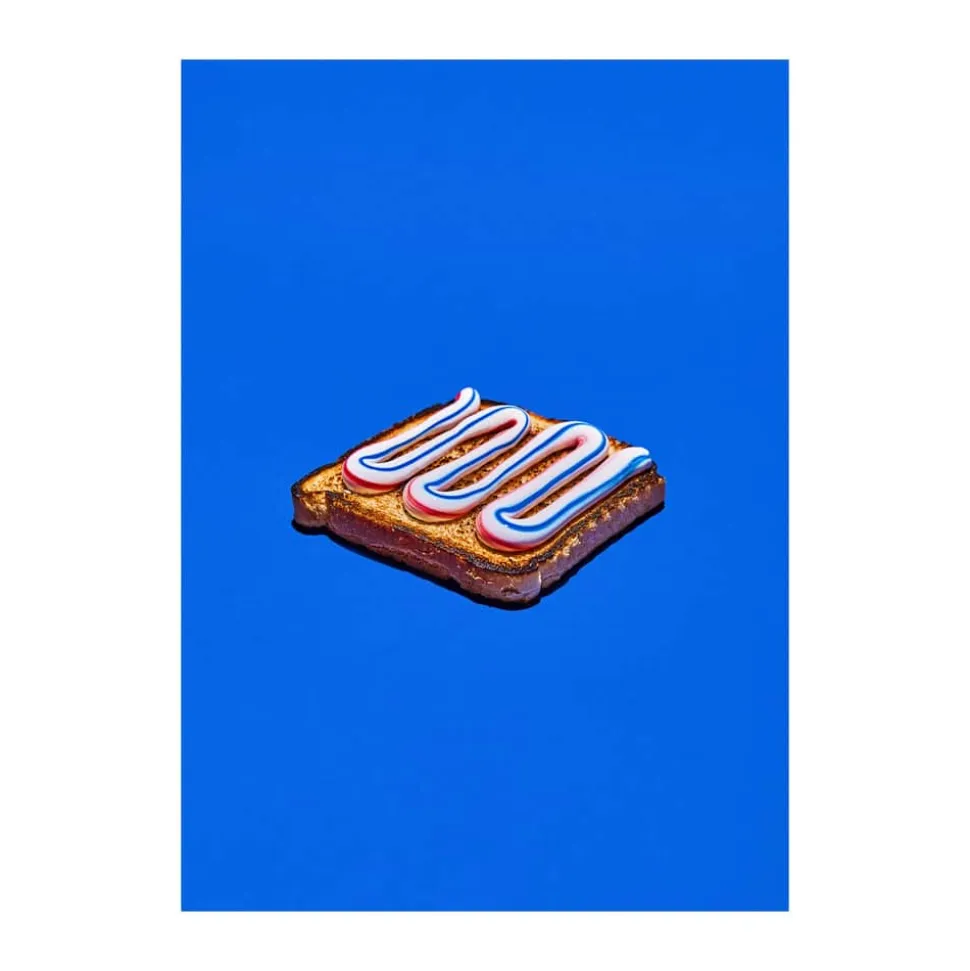 plakat - Toothpaste toast