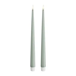 Real Flame LED Kertelys m. lak - 2 stk.