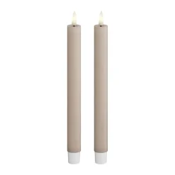 Real Flame LED Kronelys - 2 stk.